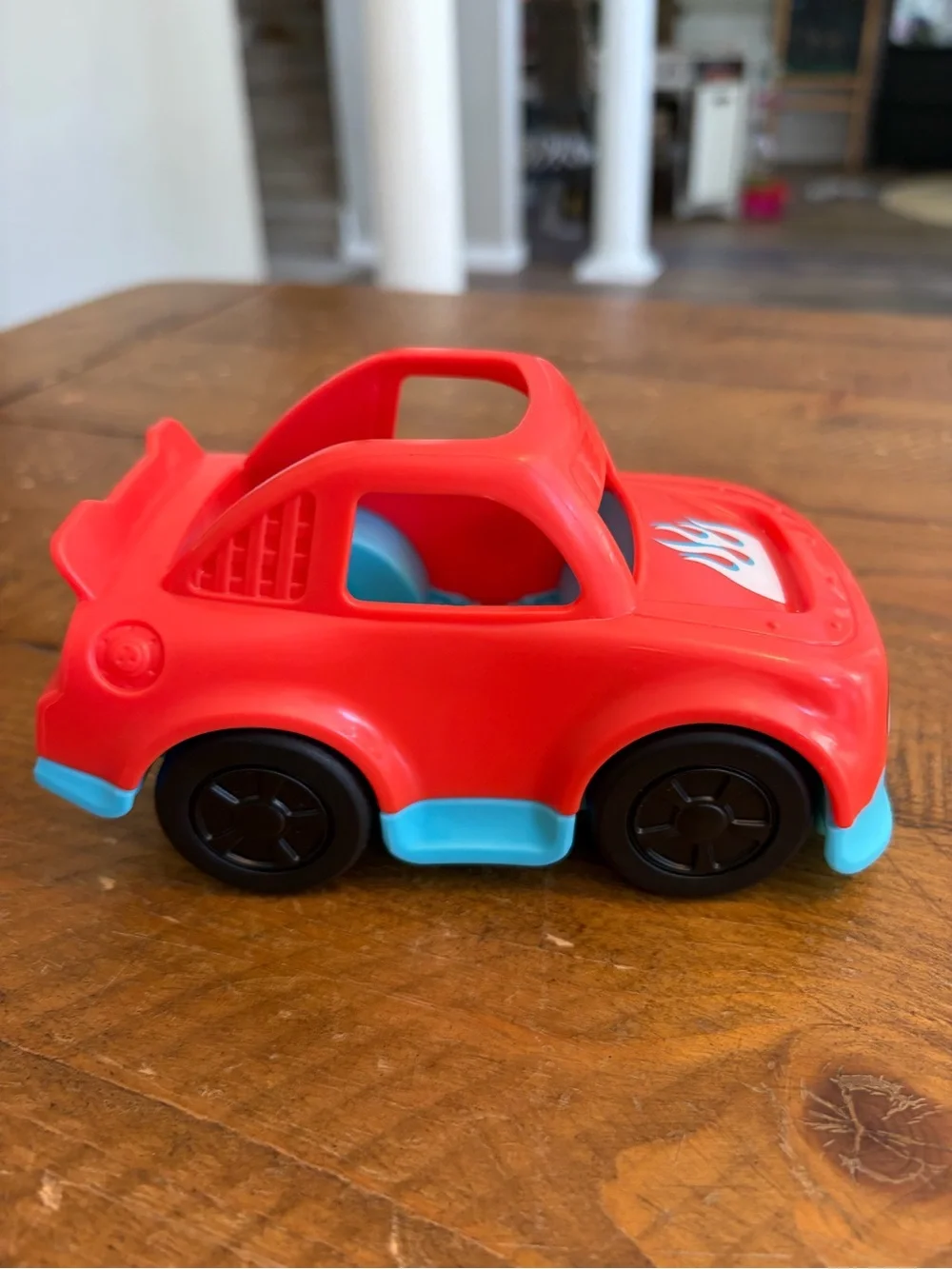Fisher Price Little People red racing car as is